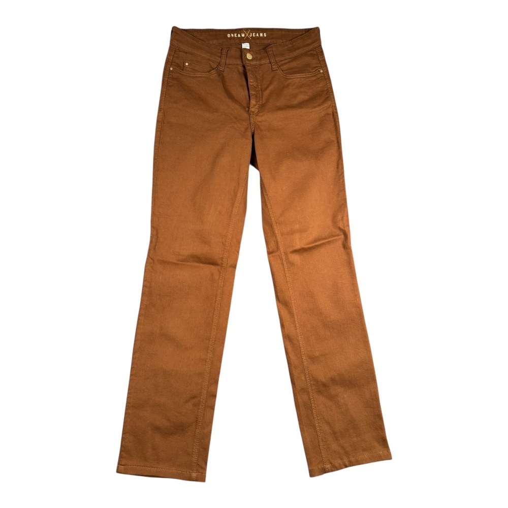 Dream Jeans by MAC Women's Brown Straight Leg Mid-Rise Comfort Stretch Pants 663